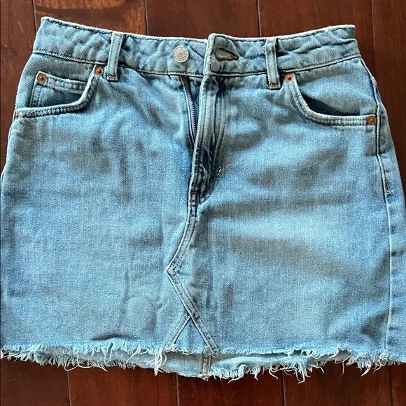 MotoDenim Mini Skirt - Picture 1 of 4